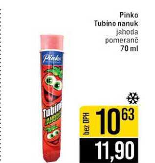 Pinko Tubino nanuk jahoda pomeranč 70 ml 