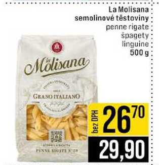 La Molisana semolinové těstoviny penne rigate špagety linguine 500 g