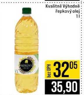 Kvalitně Výhodně řepkový olej 1l
