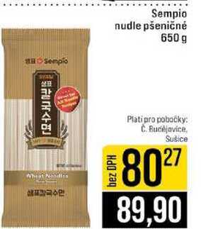 Sempio nudle pšeničné 650 g