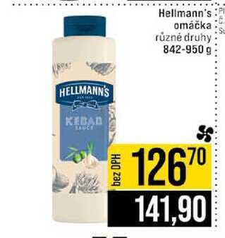 Hellmann's omáčka různé druhy 842-950 g