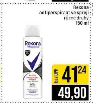 Rexona antiperspirant ve spreji různé druhy 150 ml 