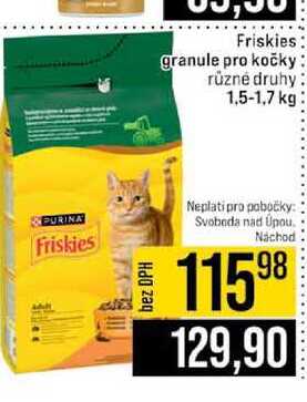 Friskies granule pro kočky různé druhy 1,5-1,7 kg