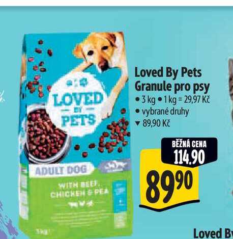  Loved By Pets Granule pro psy  3 kg 