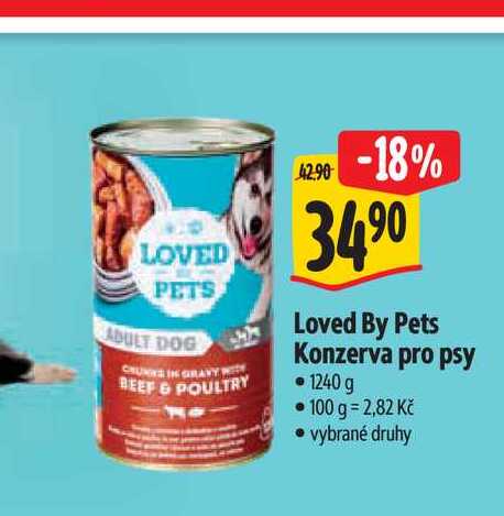   Loved By Pets Konzerva pro psy 1240 g 