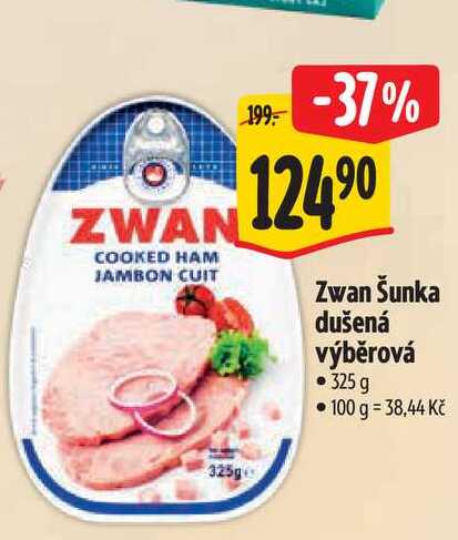   Zwan Šunka dušená výběrová 325 g  