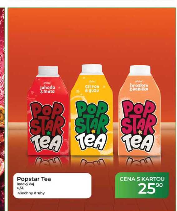 Popstar Tea ledový čaj 0,5l