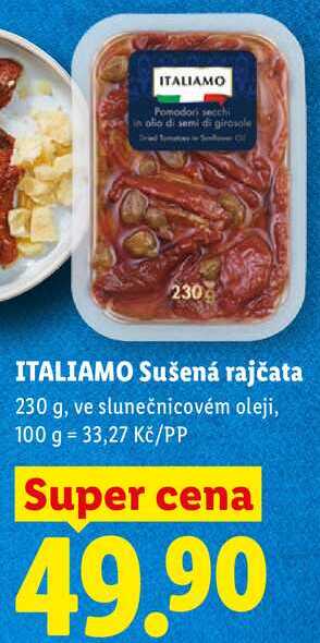 ITALIAMO Sušená rajčata, 230 g