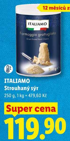 ITALIAMO Strouhaný sýr, 250 g