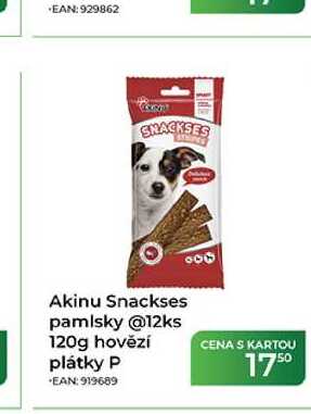 Akinu Snackses pamlsky @12ks 120g hovězí