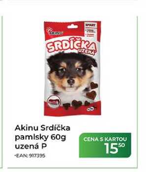 Akinu Srdíčka pamlsky 60g uzená P