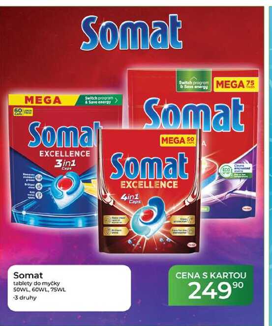 Somat tablety do myčky 5OWL, 60WL, 75WL