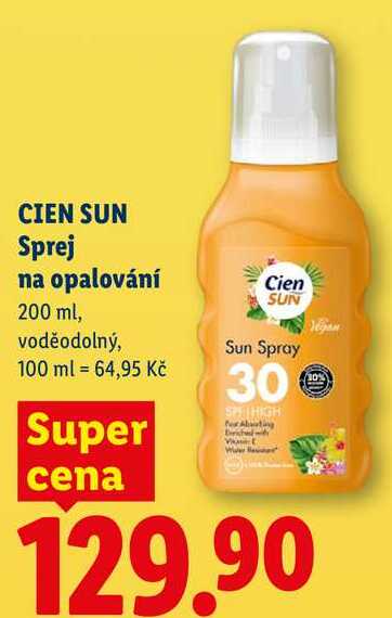 CIEN SUN Sprej na opalování, 200 ml