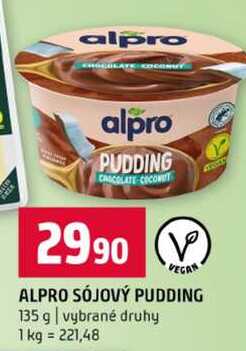 VEGAN ALPRO SÓJOVÝ PUDDING 135 g vybrané druhy