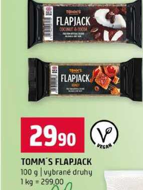 TOMM'S FLAPJACK 100 g vybrané druhy 