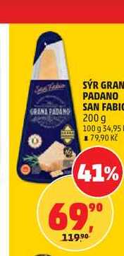 SÝR GRANA PADANO SAN FABIO 200g