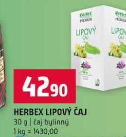HERBEX LIPOVÝ ČAJ 30 g čaj bylinný 