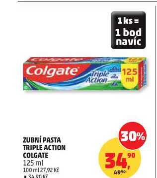 ZUBNÍ PASTA TRIPLE ACTION COLGATE 125 ml