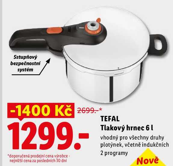 TEFAL Tlakový hrnec 6 l