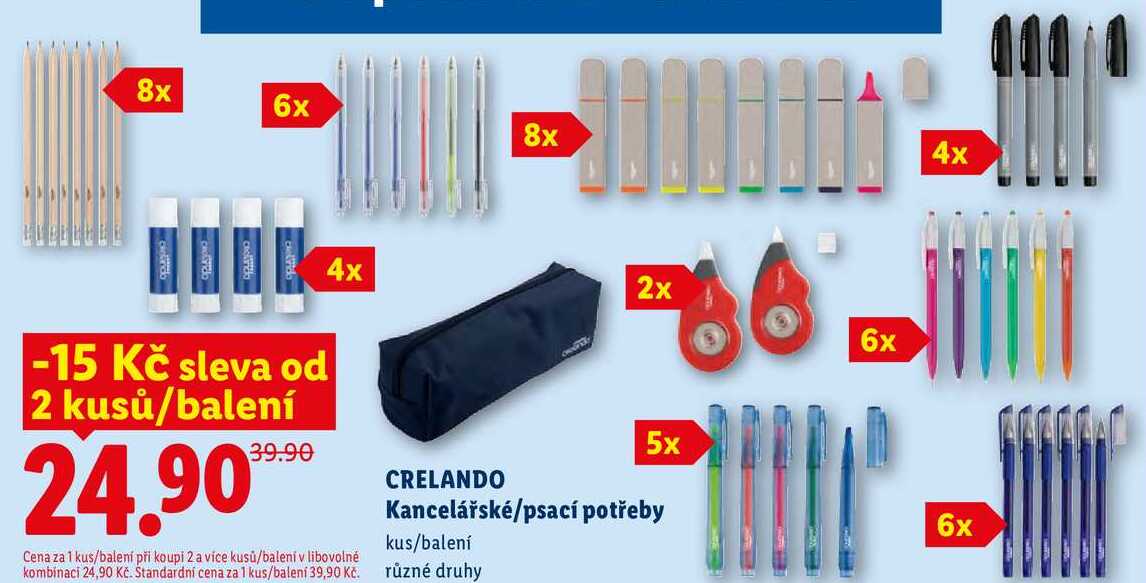 CRELANDO Kancelářské/psací potřeby 