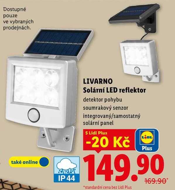 LIVARNO Solární LED reflektor 