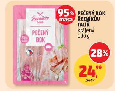 PEČENÝ BOK ŘEZNÍKŮV TALÍŘ krájený 100 g