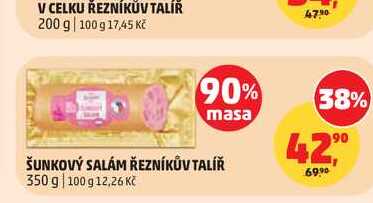 ŠUNKOVÝ SALÁM ŘEZNÍKŮV TALÍŘ 350g