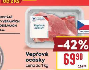 Vepřové ocásky cena za 1 kg