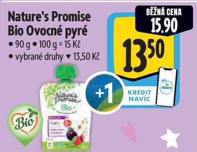 Nature's Promise Bio Ovocné pyré, 90 g  
