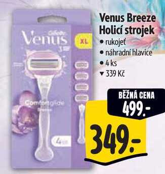 Venus Breeze Holicí strojek + 4 náhradní hlavice