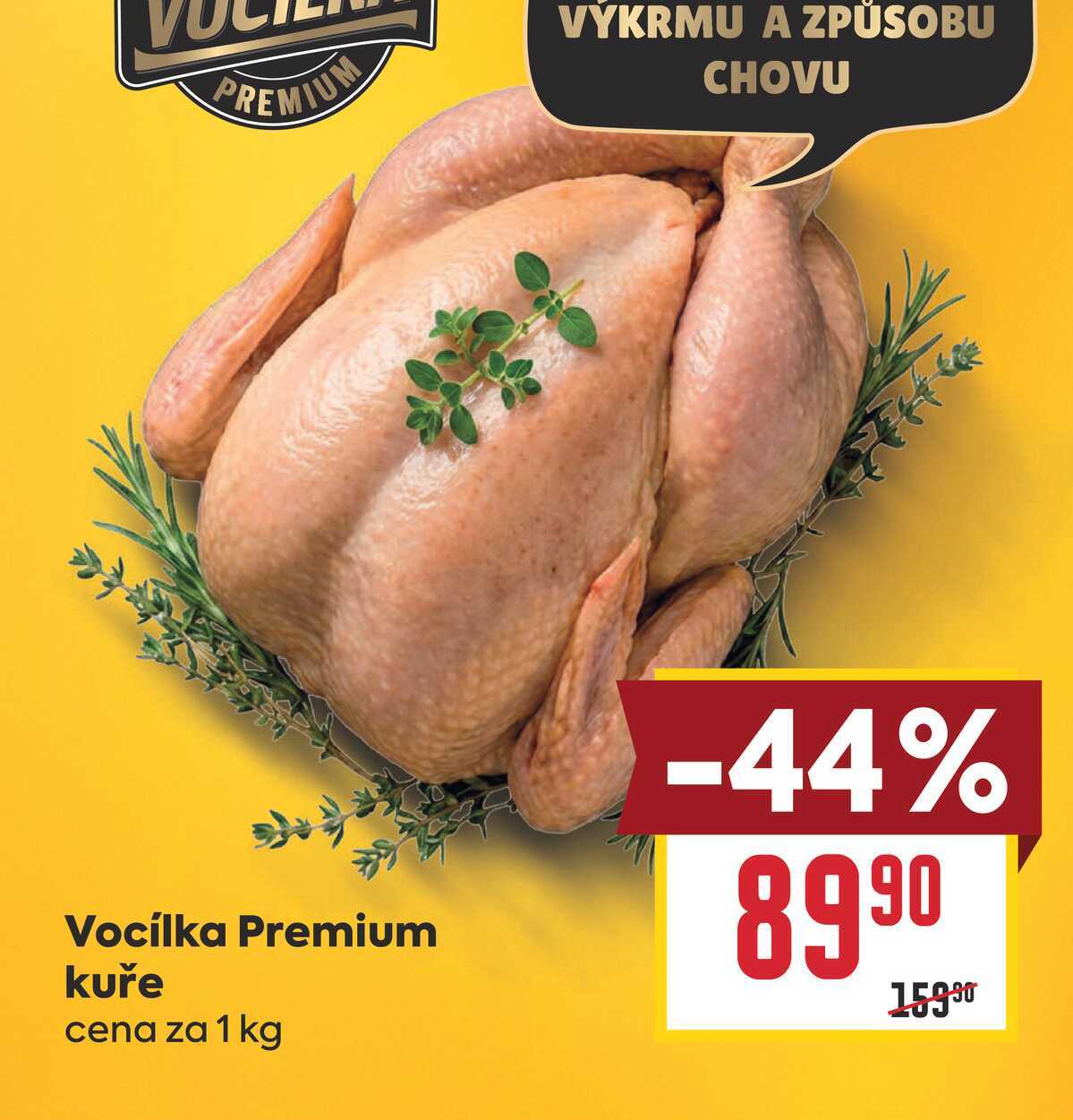 Vocílka Premium kuře cena za 1 kg