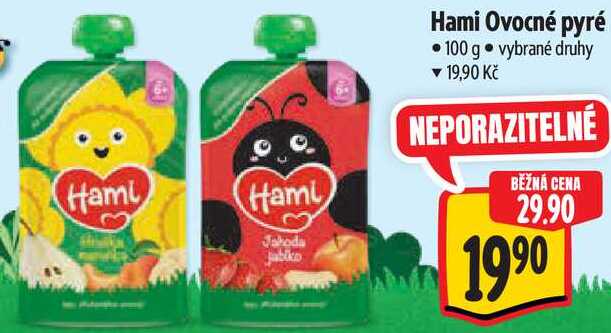 Hami Ovocné pyré, 100 g  