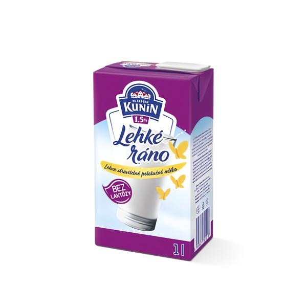 Mlékárna Kunín Lehké ráno Mléko bez laktózy 1,5%
