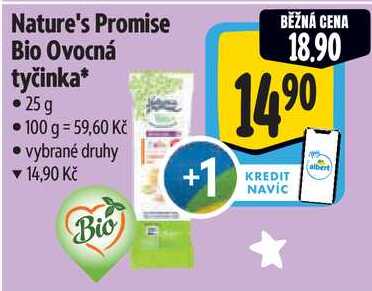 Nature's Promise Bio Ovocná tyčinka, 25 g
