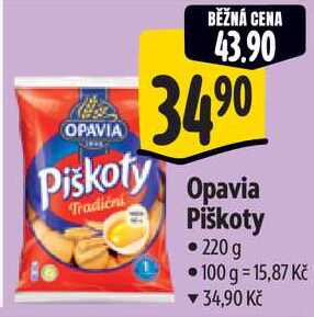 Opavia Piškoty, 220 g