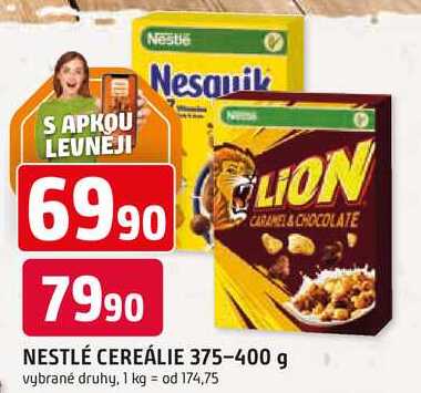 NESTLÉ CEREÁLIE 375-400 g 