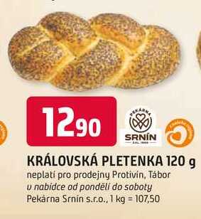 SRNIN KRÁLOVSKÁ PLETENKA 120 g