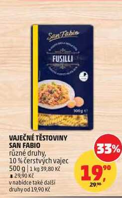 VAJEČNÉ TĚSTOVINY SAN FABIO 500 g
