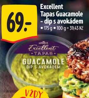Excellent Tapas Guacamole - dip s avokádem, 175 g