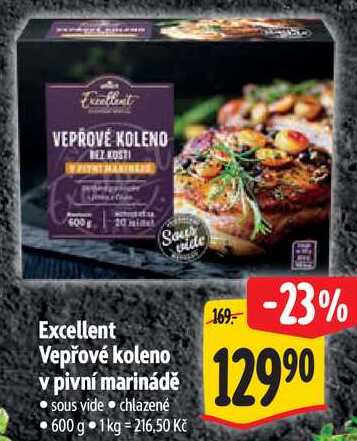 Excellent Vepřové koleno v pivní marinádě, 600 g