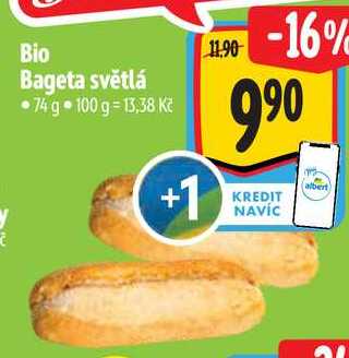 Bio Bageta světlá, 74 g 
