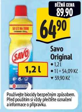 Savo Original, 1,2 l