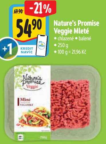 Nature's Promise Veggie Mleté, 250 g 