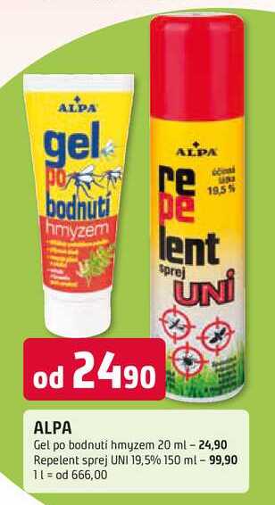 ALPA Gel po bodnutí hmyzem 20 ml 