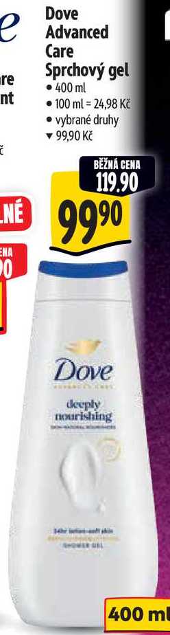 Dove Advanced Care Sprchový ge, 400 ml 