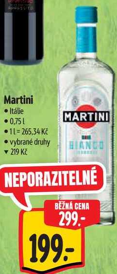 Martini, 0,75 l