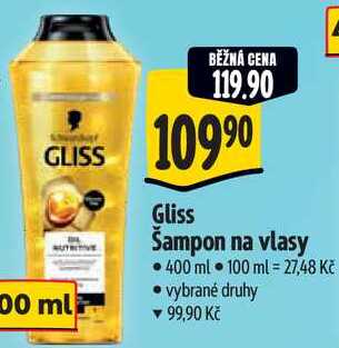 Gliss Šampon na vlasy, 400 ml