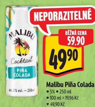 Malibu Piña Colada, 250 ml  