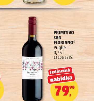 PRIMITIVO SAN FLORIANO Puglie 0,75l