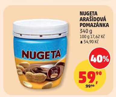 NUGETA ARAŠÍDOVÁ POMAZÁNKA 340 g